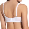 Sutiã Alessia - Branco - Costas - Sem Aros Sem Enchimento Costas do sutiã branco sem aros, com fecho largo e alças ajustáveis para maior conforto e suporte, ideal para uso prolongado e diário.