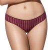 Cueca Bikini Vanesa - Cueca bikini com tecido de riscas